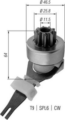 Magneti Marelli 940113020438 - Hammaspyörä, käynnistys inparts.fi