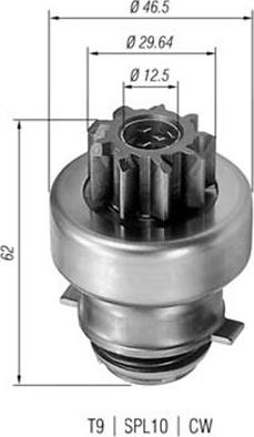 Magneti Marelli 940113020095 - Hammaspyörä, käynnistys inparts.fi