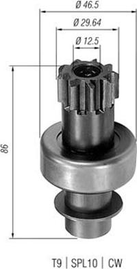 Magneti Marelli 940113020090 - Hammaspyörä, käynnistys inparts.fi