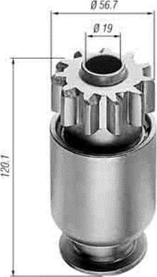 Magneti Marelli 940113020044 - Hammaspyörä, käynnistys inparts.fi