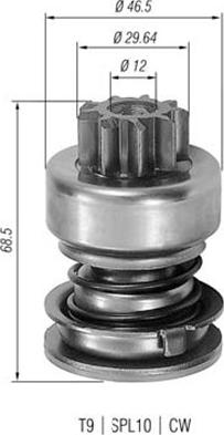 Magneti Marelli 940113020056 - Hammaspyörä, käynnistys inparts.fi