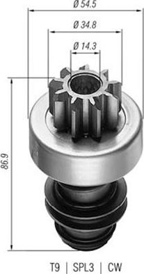 Magneti Marelli 940113020004 - Hammaspyörä, käynnistys inparts.fi