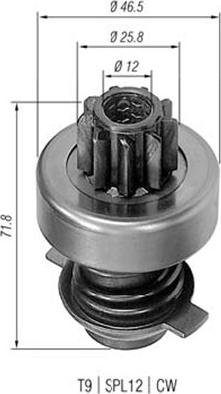 Magneti Marelli 940113020011 - Hammaspyörä, käynnistys inparts.fi