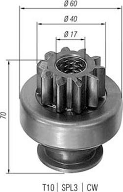 Magneti Marelli 940113020087 - Hammaspyörä, käynnistys inparts.fi