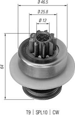 Magneti Marelli 940113020034 - Hammaspyörä, käynnistys inparts.fi