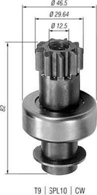 Magneti Marelli 940113020035 - Hammaspyörä, käynnistys inparts.fi