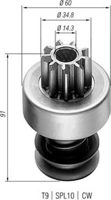 Magneti Marelli 940113020022 - Hammaspyörä, käynnistys inparts.fi