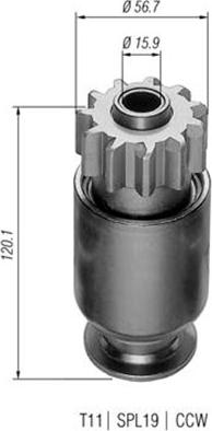 Magneti Marelli 940113020190 - Hammaspyörä, käynnistys inparts.fi