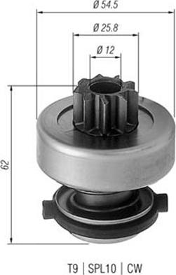 Magneti Marelli 940113020192 - Hammaspyörä, käynnistys inparts.fi