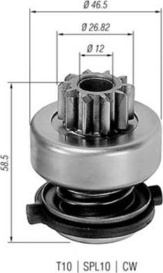 Magneti Marelli 940113020149 - Hammaspyörä, käynnistys inparts.fi