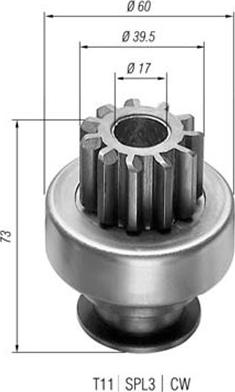 Magneti Marelli 940113020146 - Hammaspyörä, käynnistys inparts.fi