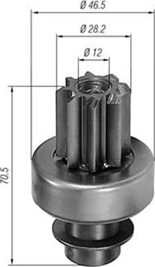 Magneti Marelli 940113020148 - Hammaspyörä, käynnistys inparts.fi