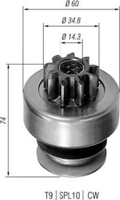 Magneti Marelli 940113020101 - Hammaspyörä, käynnistys inparts.fi