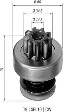 Magneti Marelli 940113020102 - Hammaspyörä, käynnistys inparts.fi