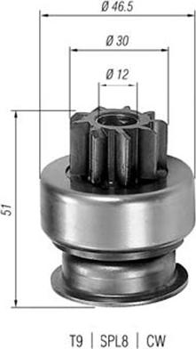 Magneti Marelli 940113020185 - Hammaspyörä, käynnistys inparts.fi