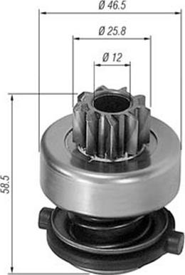 Magneti Marelli 940113020138 - Hammaspyörä, käynnistys inparts.fi