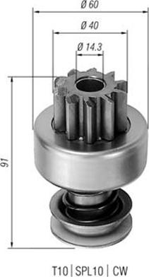 Magneti Marelli 940113020120 - Hammaspyörä, käynnistys inparts.fi