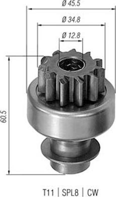 Magneti Marelli 940113020123 - Hammaspyörä, käynnistys inparts.fi