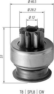 Magneti Marelli 940113020176 - Hammaspyörä, käynnistys inparts.fi