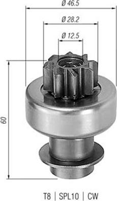 Magneti Marelli 940113020170 - Hammaspyörä, käynnistys inparts.fi