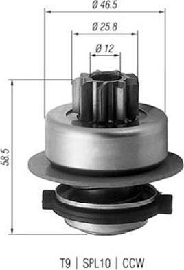 Magneti Marelli 940113020171 - Hammaspyörä, käynnistys inparts.fi