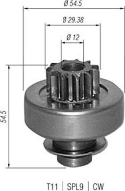 Magneti Marelli 940113020347 - Hammaspyörä, käynnistys inparts.fi