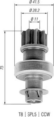 Magneti Marelli 940113020316 - Hammaspyörä, käynnistys inparts.fi