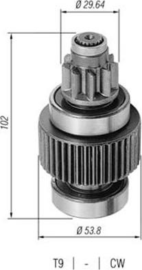 Magneti Marelli 940113020313 - Hammaspyörä, käynnistys inparts.fi