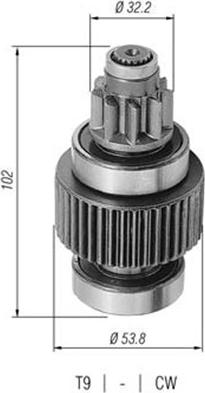 Magneti Marelli 940113020312 - Hammaspyörä, käynnistys inparts.fi