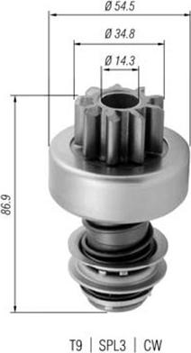 Magneti Marelli 940113020380 - Hammaspyörä, käynnistys inparts.fi