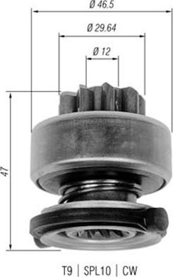 Magneti Marelli 940113020335 - Hammaspyörä, käynnistys inparts.fi