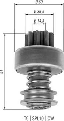 Magneti Marelli 940113020326 - Hammaspyörä, käynnistys inparts.fi