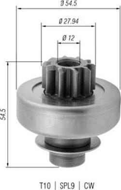 Magneti Marelli 940113020379 - Hammaspyörä, käynnistys inparts.fi