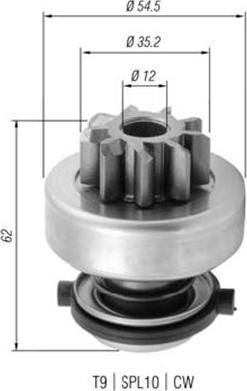 Magneti Marelli 940113020375 - Hammaspyörä, käynnistys inparts.fi