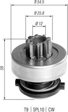 Magneti Marelli 940113020372 - Hammaspyörä, käynnistys inparts.fi