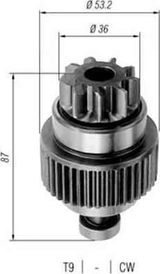 Magneti Marelli 940113020249 - Hammaspyörä, käynnistys inparts.fi