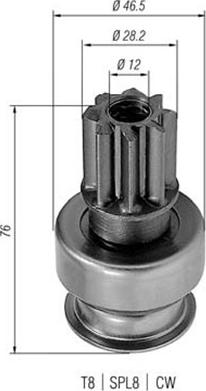 Magneti Marelli 940113020218 - Hammaspyörä, käynnistys inparts.fi