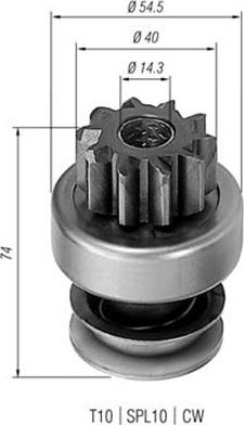 Magneti Marelli 940113020213 - Hammaspyörä, käynnistys inparts.fi