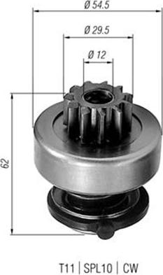 Magneti Marelli 940113020217 - Hammaspyörä, käynnistys inparts.fi