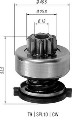 Magneti Marelli 940113020226 - Hammaspyörä, käynnistys inparts.fi