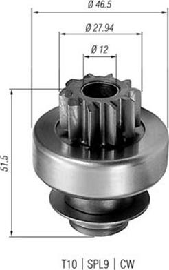 Magneti Marelli 940113020227 - Hammaspyörä, käynnistys inparts.fi