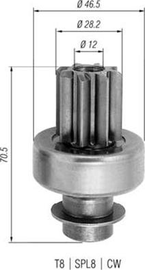 Magneti Marelli 940113020276 - Hammaspyörä, käynnistys inparts.fi