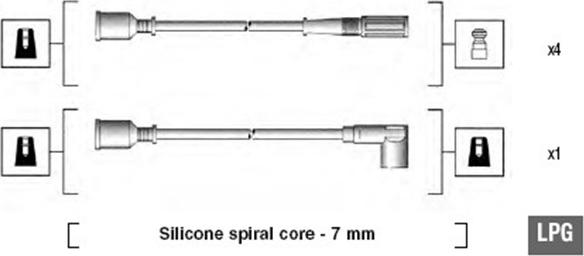 Magneti Marelli 941095520594 - Sytytysjohtosarja inparts.fi