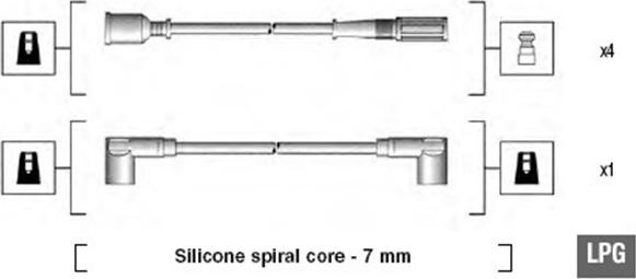 Magneti Marelli 941095640604 - Sytytysjohtosarja inparts.fi