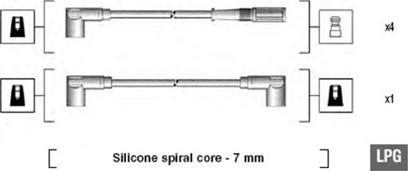 Magneti Marelli 941095650605 - Sytytysjohtosarja inparts.fi