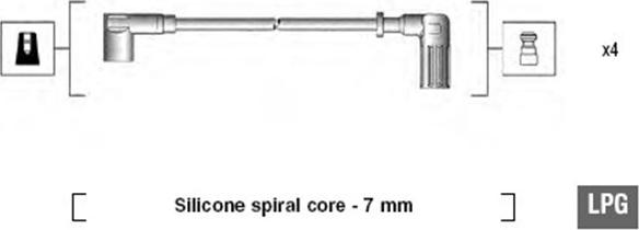 Magneti Marelli 941095680607 - Sytytysjohtosarja inparts.fi