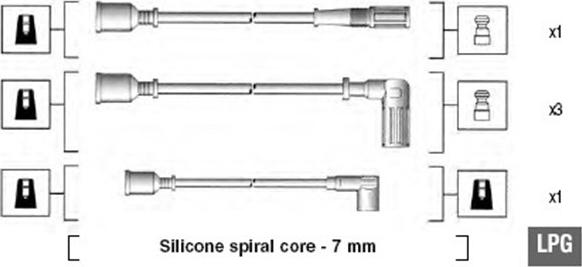 Magneti Marelli 941095620602 - Sytytysjohtosarja inparts.fi