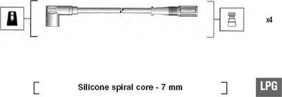 Magneti Marelli 941095130583 - Sytytysjohtosarja inparts.fi