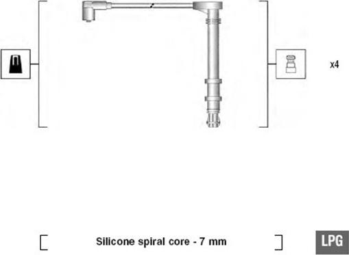 Magneti Marelli 941095800618 - Sytytysjohtosarja inparts.fi