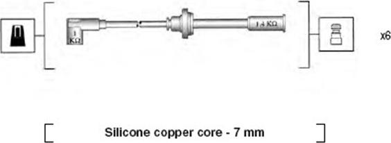 Magneti Marelli 941045370522 - Sytytysjohtosarja inparts.fi